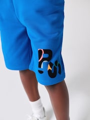 Paul Smith Junior White/Blue T-Shirt and Blue Shorts Set - صورة 4 من 14
