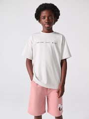 Paul Smith Junior Grey/Pink Graphic T-Shirt and Shorts Set - Image 3 of 10