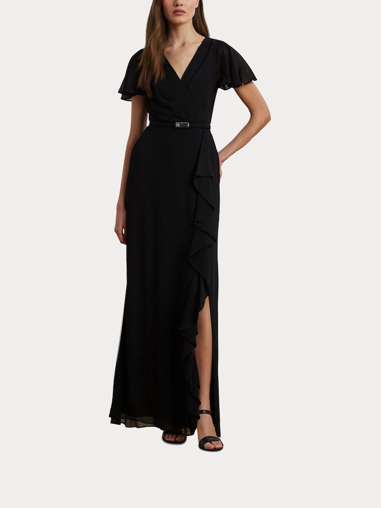 chinese dress ladies Ralph Lauren Floor Length Backless Maxi Dress