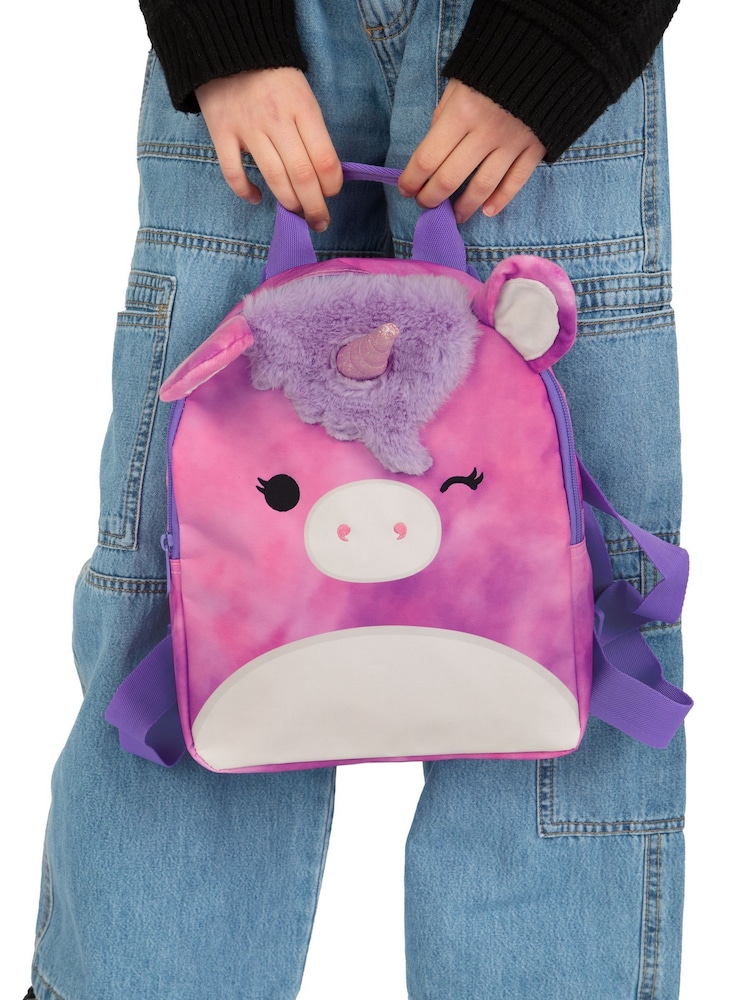 Character Purple Squishmallows Lola The Unicorn Backpack With 3D Horns and Ears - Image 12 of 12