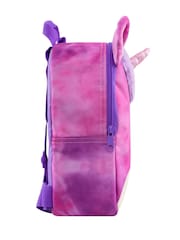 Character Purple Squishmallows Lola The Unicorn Backpack With 3D Horns and Ears - Image 3 of 12