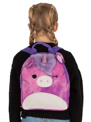 Character Purple Squishmallows Lola The Unicorn Backpack With 3D Horns and Ears - Image 7 of 12
