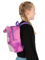 Character Purple Squishmallows Lola The Unicorn Backpack With 3D Horns and Ears - Image 9 of 12