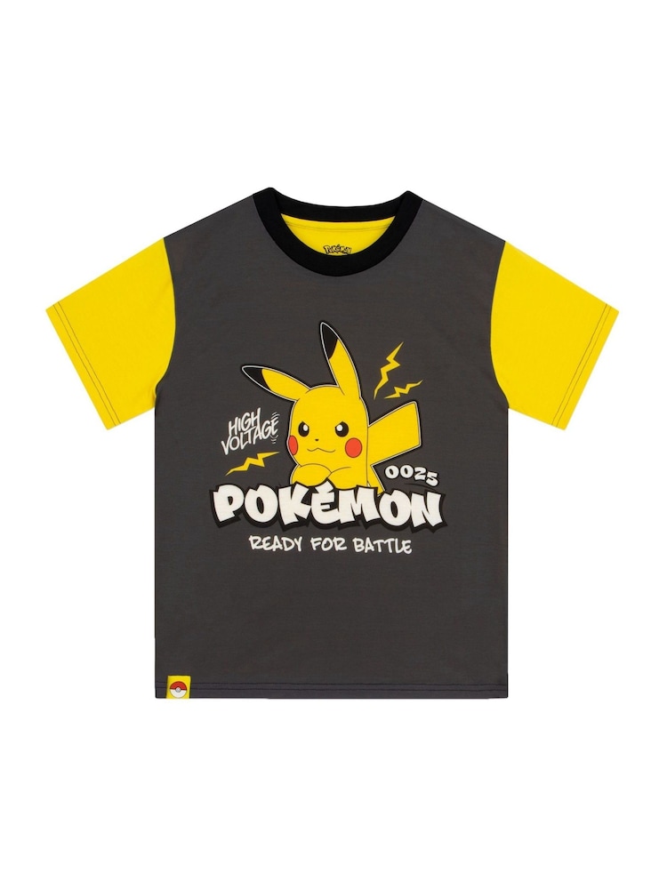 Character Black Pokemon Short Sleeve Pyjamas - Image 2 of 6