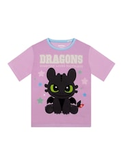 Character Purple How To Train Your Dragon Toothless Short Pyjamas - Image 3 of 6