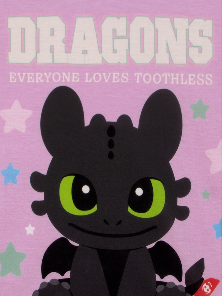 Character Purple How To Train Your Dragon Toothless Short Pyjamas - Image 6 of 6