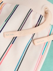 Paul Smith Junior Green Zebra T-Shirt and Striped Shorts Set - صورة 12 من 15