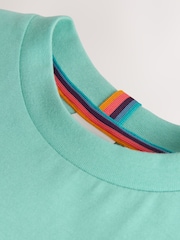 Paul Smith Junior Green Zebra T-Shirt and Striped Shorts Set - صورة 14 من 15