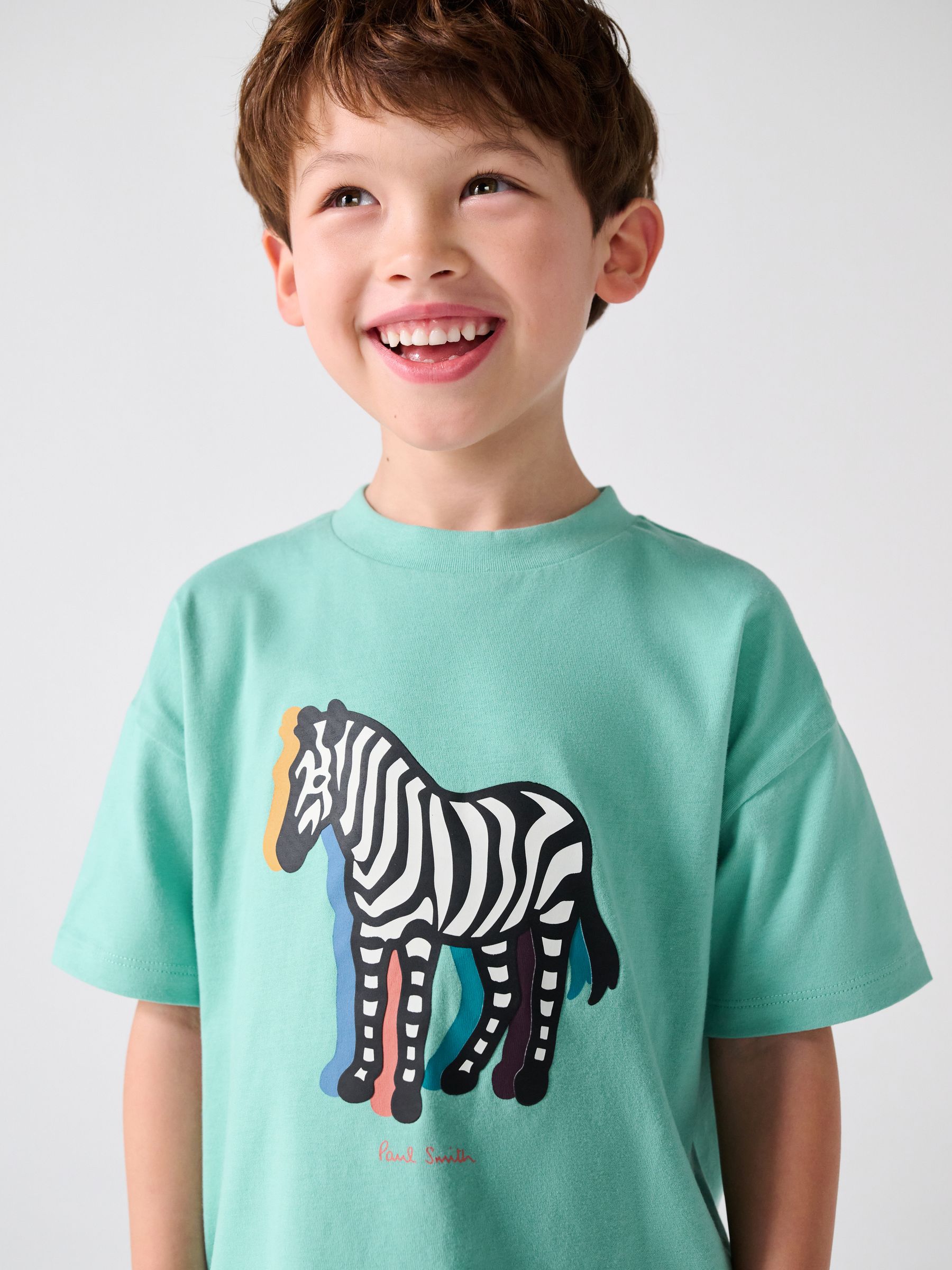 Paul Smith Junior ゼブラ Tシャツ 130cm Buy Paul Smith Junior Green Zebra T-Shirt and Striped Shorts Set