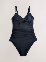 Leopard/Pink/Black 3 Pack Tummy Control Swimsuit - Image 3 of 7