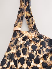 Leopard/Pink/Black 3 Pack Tummy Control Swimsuit - Image 6 of 7