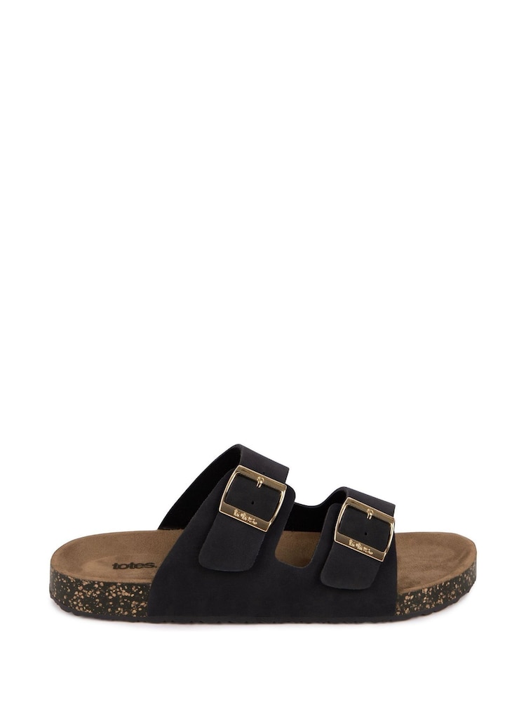 Totes Ladies PU Double Buckle Sliders - Imagen 2 de 5 Totes Ladies PU Double Buckle Sliders - Imagen 2 de 5