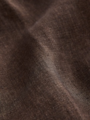 Brown Slim Fit Signature Italian Linen Suit Trousers - Image 9 of 11