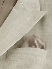 Neutral N.Premium Tailored Fit Wool Blend Motion Flex Marl Texture Suit Jacket - Image 10 of 12