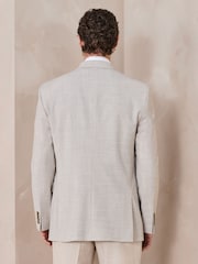 Neutral N.Premium Tailored Fit Wool Blend Motion Flex Marl Texture Suit Jacket - Image 4 of 12