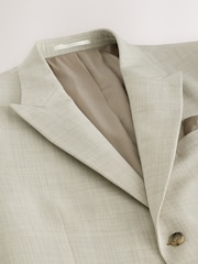 Neutral N.Premium Tailored Fit Wool Blend Motion Flex Marl Texture Suit Jacket - Image 8 of 12