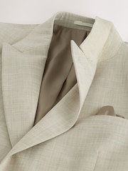 Neutral N.Premium Tailored Fit Wool Blend Motion Flex Marl Texture Suit Jacket - Image 9 of 12