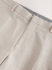 Neutral N.Premium Tailored Fit Wool Blend Motion Flex Marl Texture Suit Trousers - Image 10 of 10