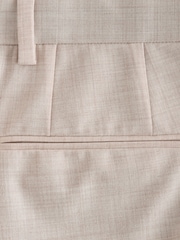 Neutral N.Premium Tailored Fit Wool Blend Motion Flex Marl Texture Suit Trousers - Image 9 of 10