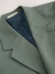Зелений - Двобортний фактурний костюмний піджак - Image 7 of 11