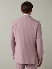 Кызгылт - Slim Fit Motionflex Textured Suit Jacket - 10ичинен 3 сүрөт