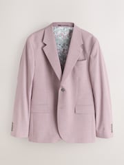 Кызгылт - Slim Fit Motionflex Textured Suit Jacket - 10ичинен 5 сүрөт