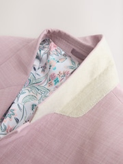 Кызгылт - Slim Fit Motionflex Textured Suit Jacket - 10ичинен 7 сүрөт