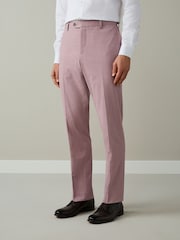গোলাপি - Slim Fit Motionflex Textured Suit Trousers - 9এর মধ্যে 1 ছবি