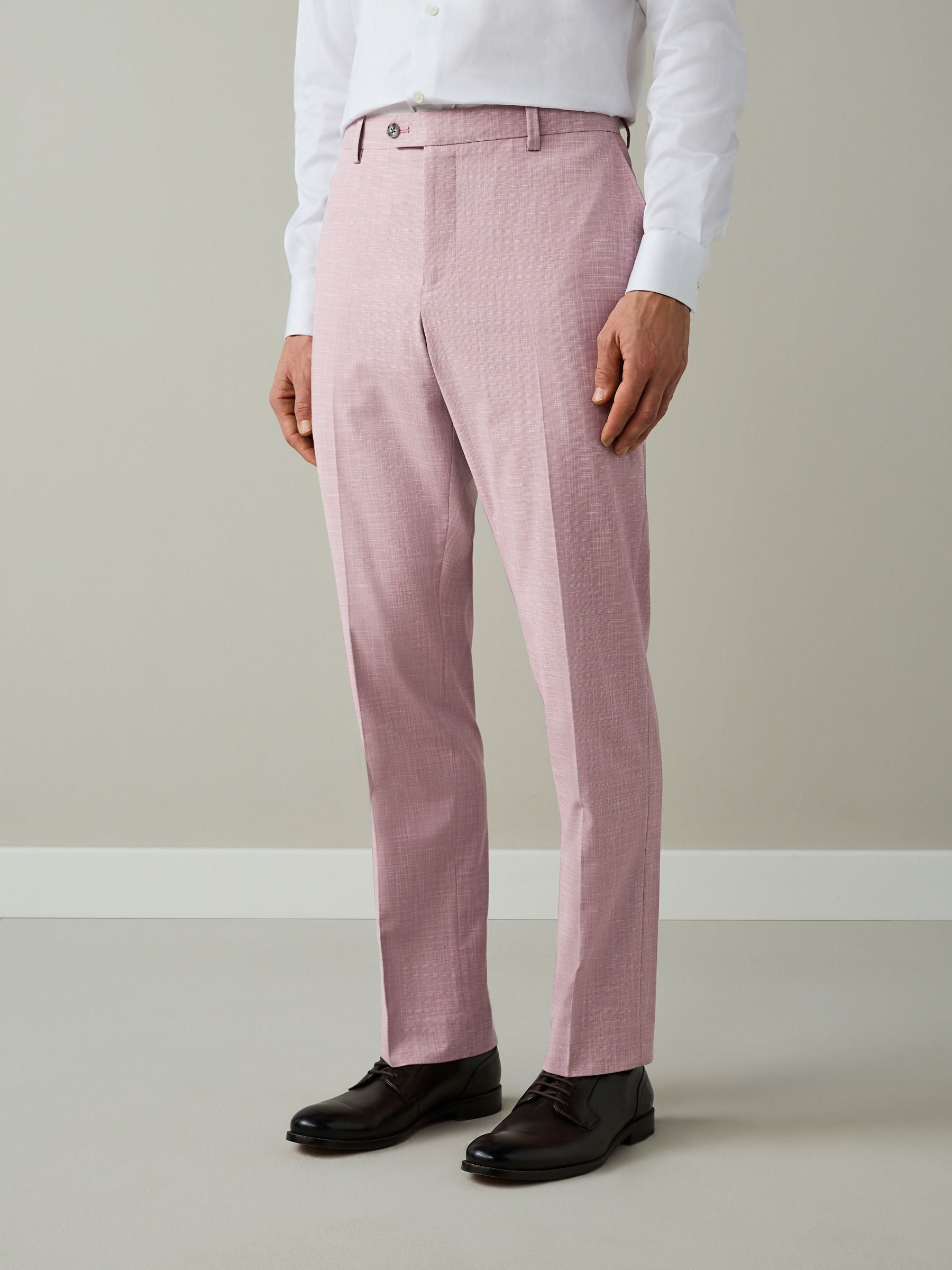 pink dress pants men Extra Slim Dusty Stretch Cotton-blend Suit Pant part neon Men's Outfit: Pink Blazer, Pink