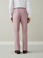 গোলাপি - Slim Fit Motionflex Textured Suit Trousers - 9এর মধ্যে 3 ছবি