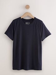 Navy Blue Active Crew Neck Short Sleeve T-Shirt - Image 5 of 7