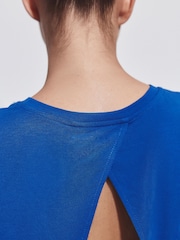 Cobalt Blue Active Lightweight Open Back Tank Vest - Image 4 of 7