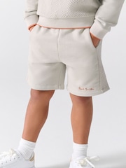 Paul Smith Junior Stone Textured Sweatshirt and Shorts Set - Imaginea 2 din 6