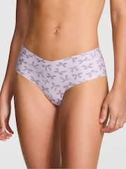 Victoria's Secret PINK Purple Bow Print Cheeky No Show Knickers - Image 1 of 2