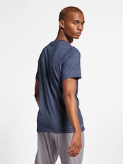 Nike Navy Blue Dri-FIT Training T-Shirt - Image 2 of 13