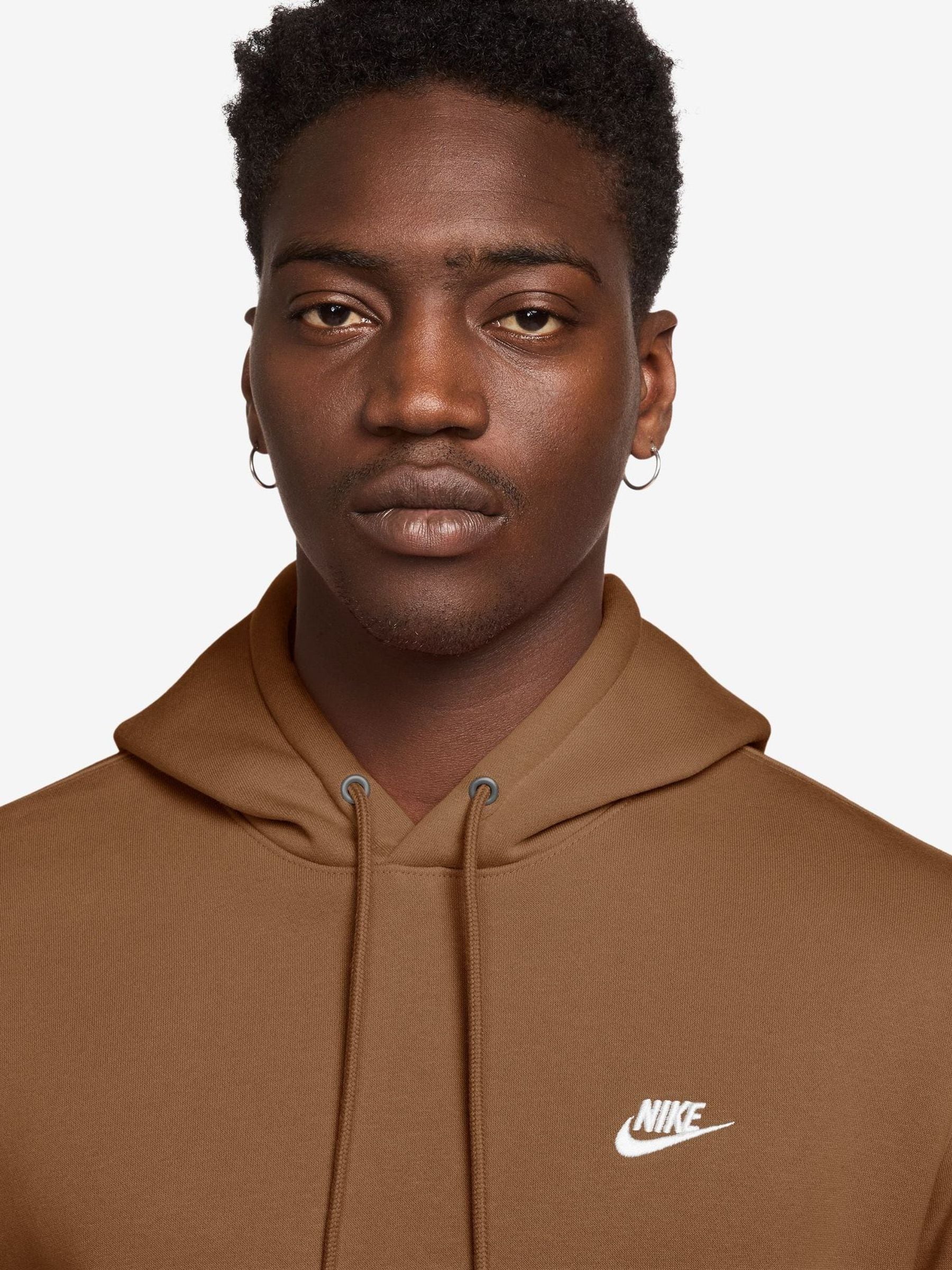 brown nike zip up hoodie