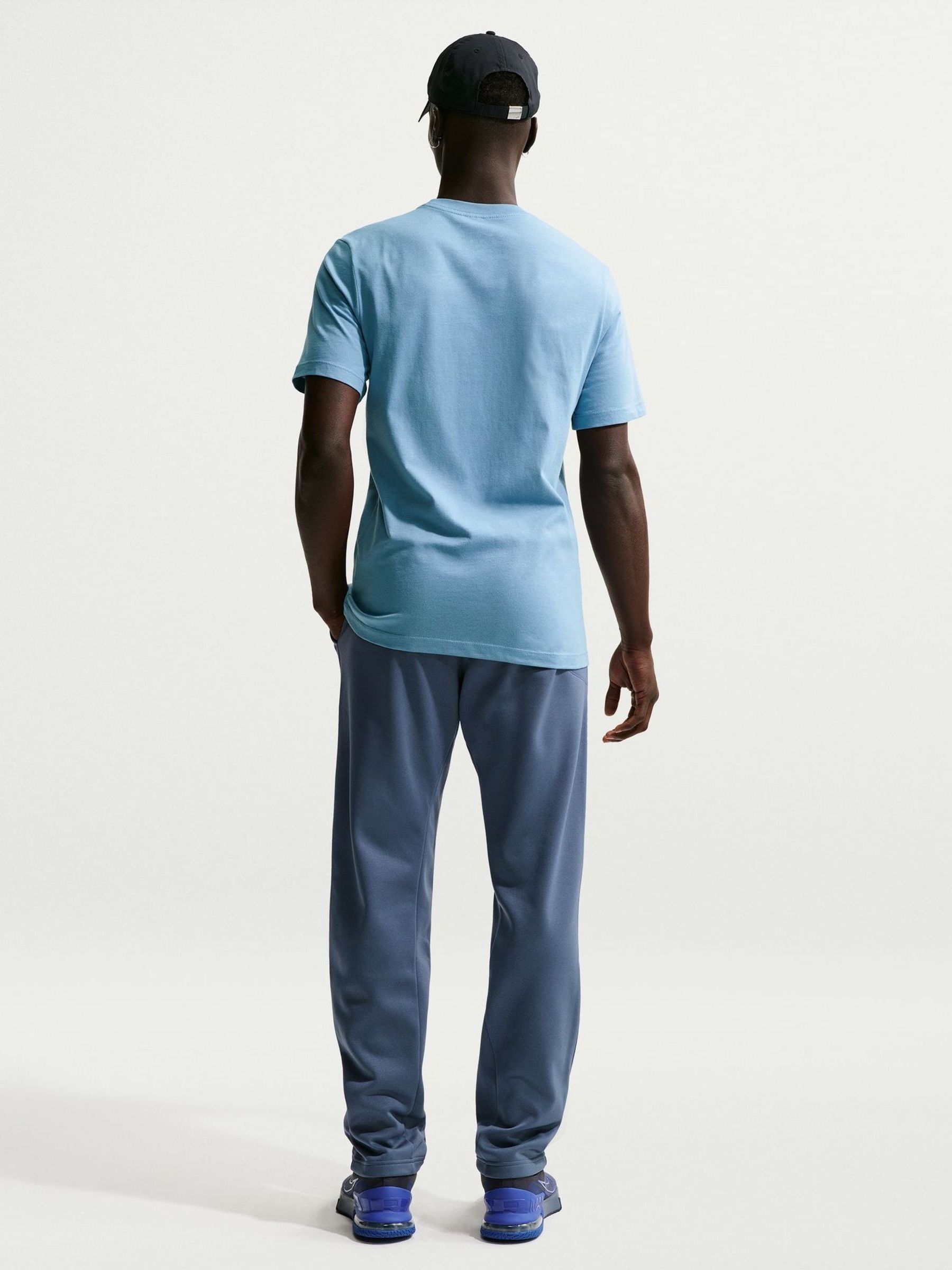 nike training therma track pants blue