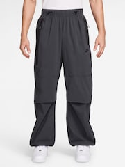 Nike Chrome Black Tech Woven Oversized Joggers - Image 1 of 3