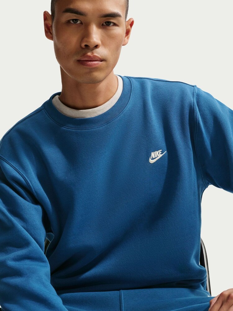 Nike Court Blue Club Crew Neck Sweatshirt - Image 5 of 5
