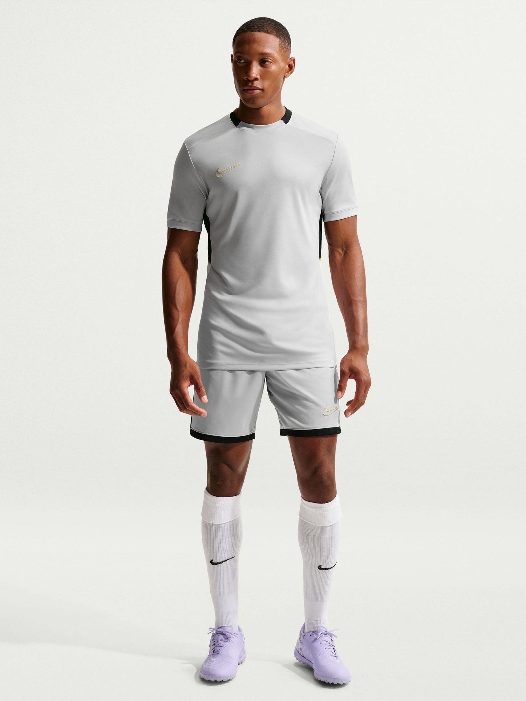 Buy Nike Smoke Grey Academy Dri-FIT Training T-Shirt from Next