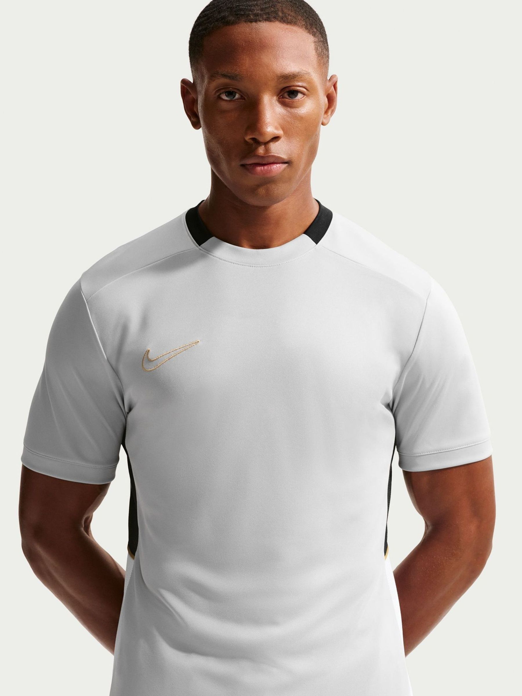 Buy Nike Smoke Grey Academy Dri-FIT Training T-Shirt from Next