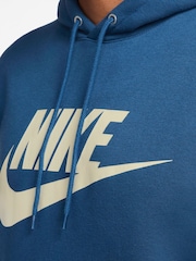 Court Blå - Nike Club Pull-Over Fleece Hoodie - Bild 3 av 3