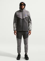 Nike Grey  Brown Tech Fleece Full-Zip Windrunner Hoodie - Image 2 of 6