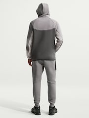 Nike Grey  Brown Tech Fleece Full-Zip Windrunner Hoodie - Image 3 of 6