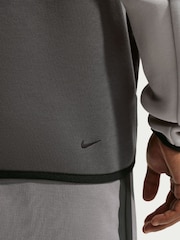 Nike Grey  Brown Tech Fleece Full-Zip Windrunner Hoodie - Image 6 of 6