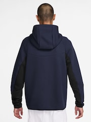 Nike Black Purple Tech Fleece Full-Zip Windrunner Hoodie - Image 2 of 6