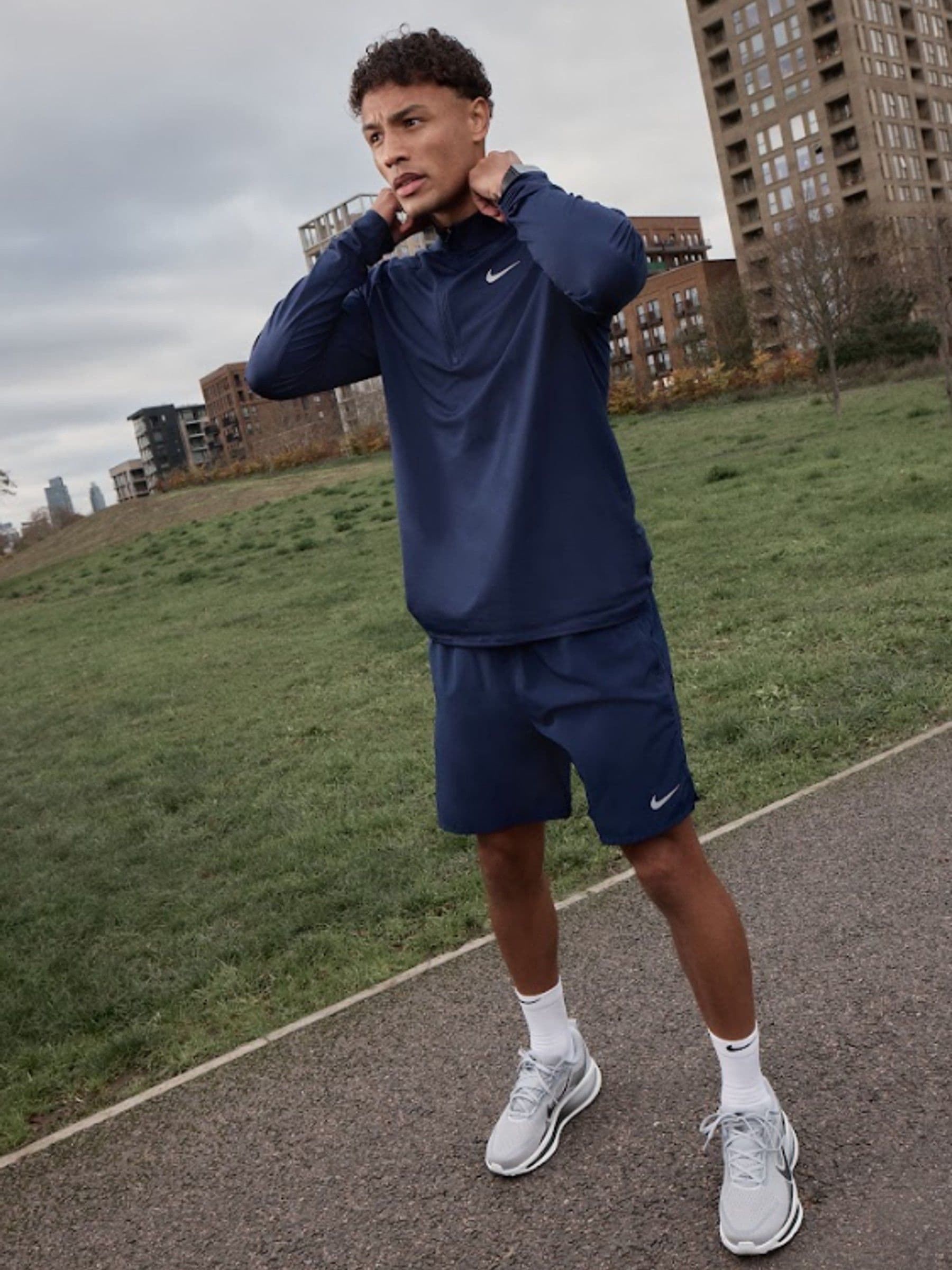 Buy Nike Midnight Navy Dri-FIT Pacer Quarter Zip Running Top from
