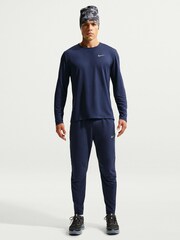 Nike Midnight Navy Dri-FIT Miler Long Sleeve Running Top - Image 1 of 6