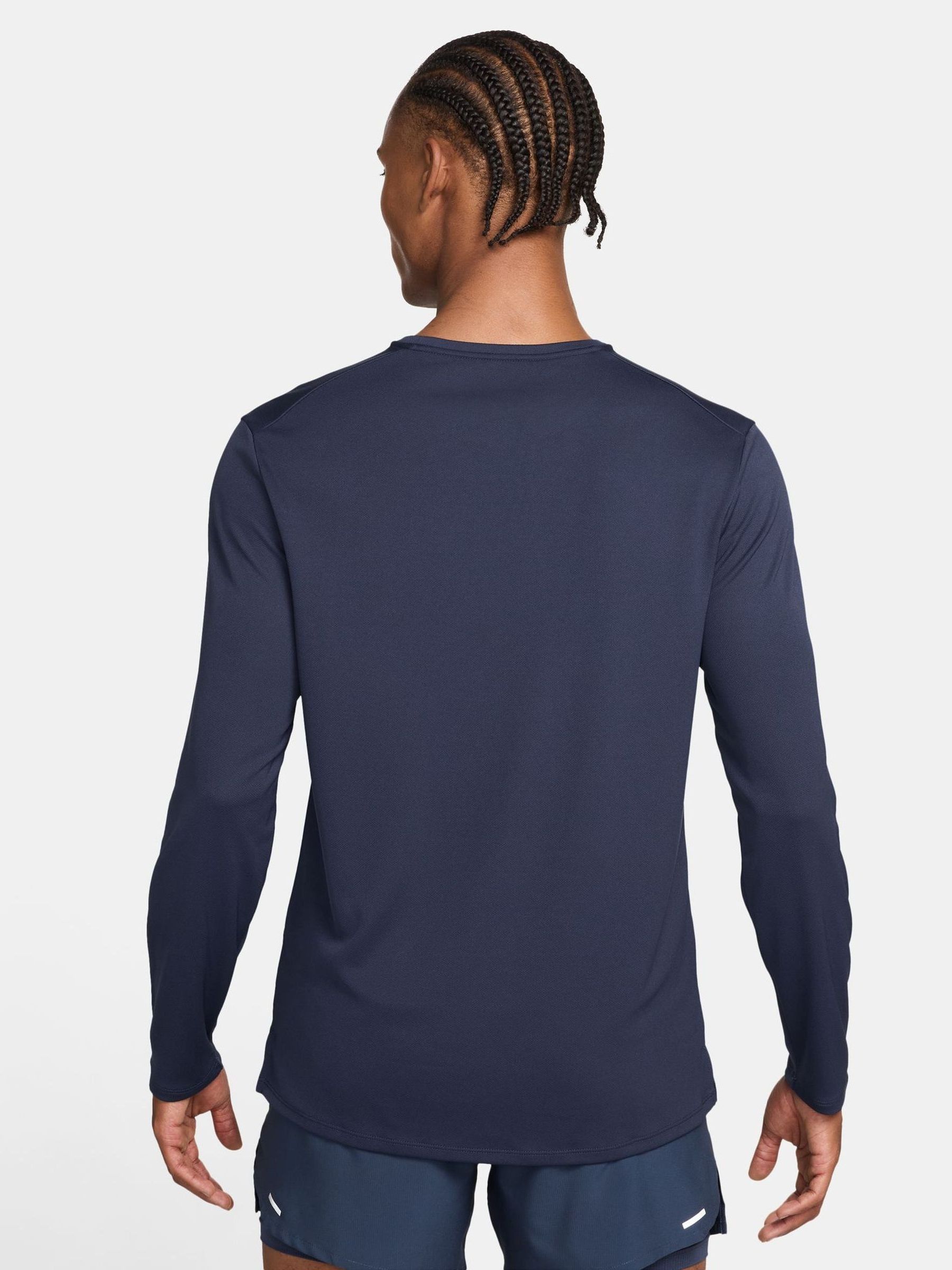 navy blue nike dri fit long sleeve