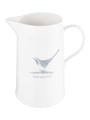 Mary Berry Grey Large Garden Pied Wagtail Jug - Image 2 of 4